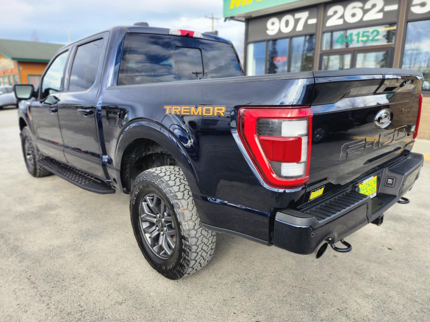 2022 BLUE /BLACK FORD F-150 TREMOR (1FTEW1E81NF) with an 3.5L engine, Automatic transmission, located at 1960 Industrial Drive, Wasilla, 99654, (907) 274-2277, 61.573475, -149.400146 - Photo#3